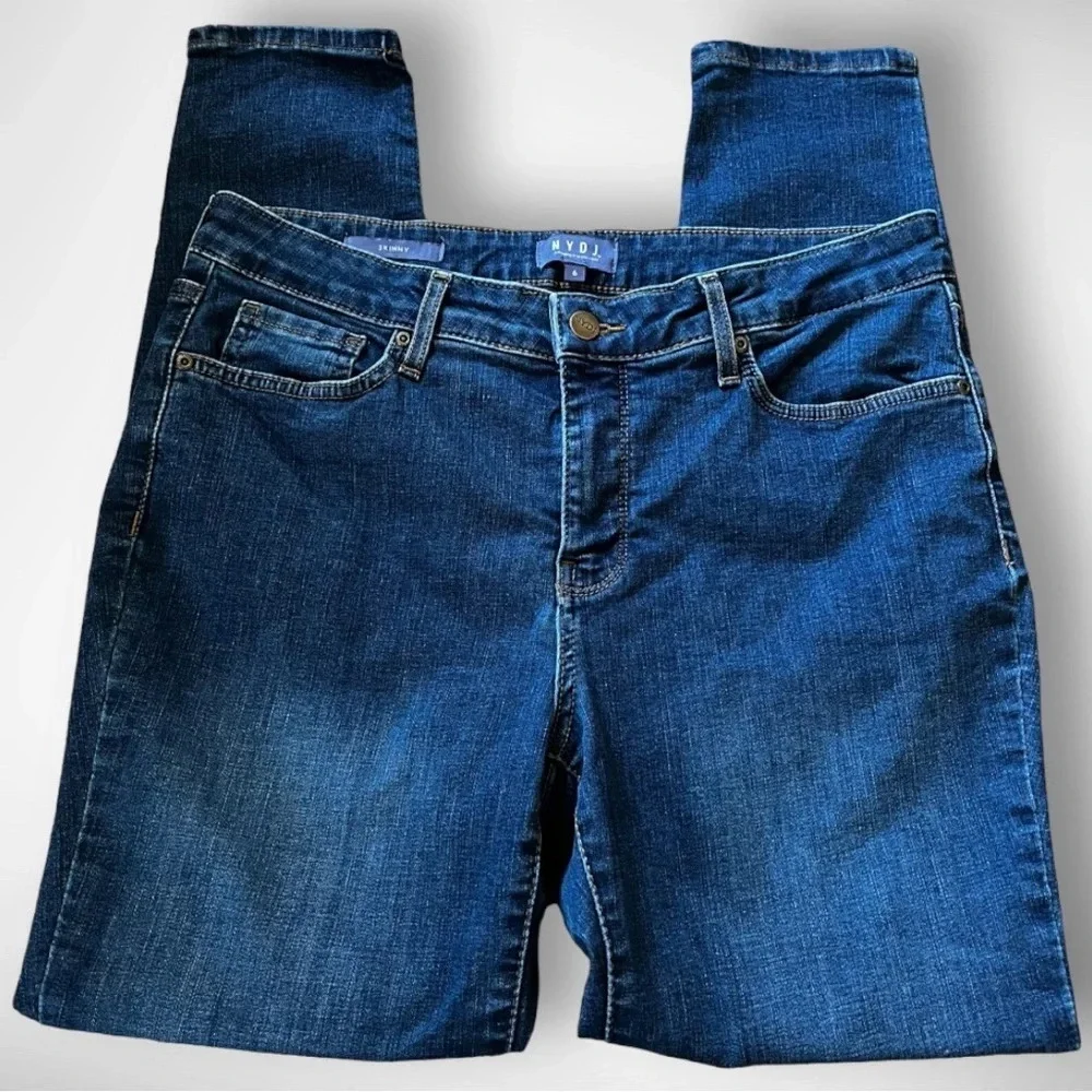 NYDJ Skinny Jeans Mid/High Rise With‎ Lift Tuck Technology  Size 6 | EUC